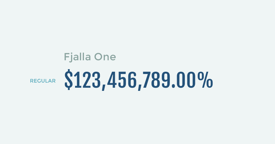 Fjalla One